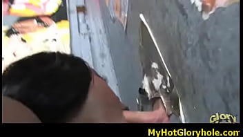 Blowjob gloryhole with a nasty ebony 10