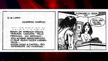 Escritorio onde todos comem a secretária gostosa