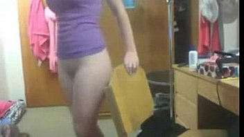 Beautiful blonde teen masturbating on webcam