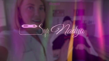 Hot milf nurse jerks off disabled stud after waxing session