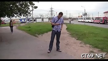 Obscene bitch gladly opens her mouth to collect cum on her face