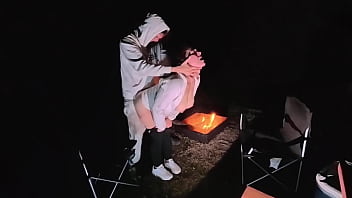 Risky sex outdoors in the forest with milf