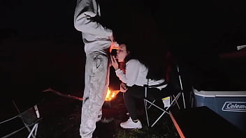 Risky sex outdoors in the forest with milf