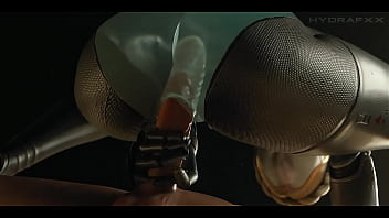 Follando con una zorra androide apretada