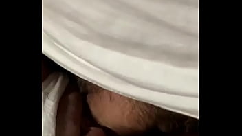 Woman enjoys stretching in the am