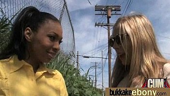 Dp with german ebony bukkake teen 6