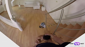 Penelope cum tattoed punk girl seduced a horny guy in vr