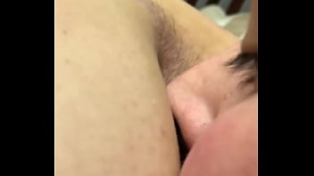 Fingering her bent over