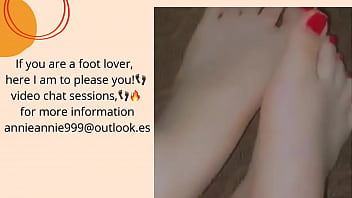 Cute soft foot rub Cute soft foot rub