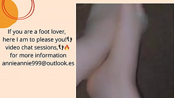 Cute soft foot rub Cute soft foot rub