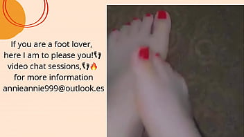 Cute soft foot rub Cute soft foot rub