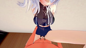 Shishiro botan gets all her holes filled and fucked hard vtuber porn