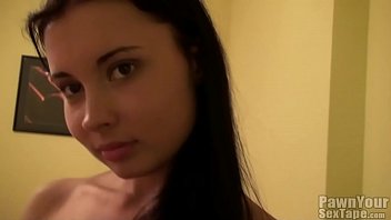 Hot babe masturbating on the couch