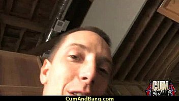 Real ebony babe getting hard core group making out 18