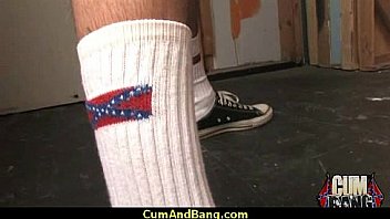 Real ebony babe getting hard core group making out 18