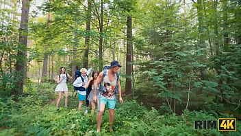 Rim4k anal sex and rimming between different couples in tents