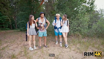 Rim4k anal sex and rimming between different couples in tents