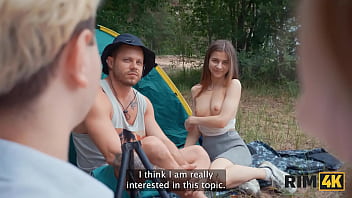 Rim4k anal sex and rimming between different couples in tents
