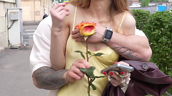 Romantic sensual tender sex of a real russian couple on the bed in different positions with love