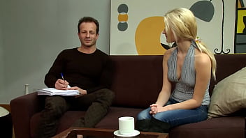 She promptly takes my penis in her mouth and goes to work on giving me a great blowjob but