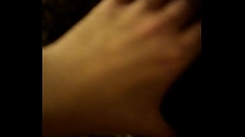 Curly girl sucking in hidden camera