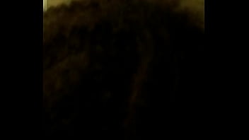 Curly girl sucking in hidden camera