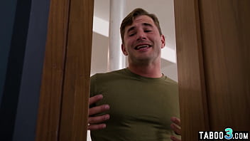 Dude fucking his petite blonde roommates tight pussy roughly