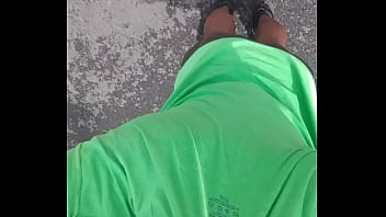 Taking an exercise routine i learned indoors and privately practicing it outdoors 1