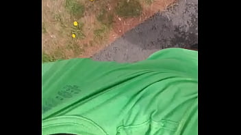 Taking an exercise routine i learned indoors and privately practicing it outdoors 1