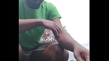 Taking an exercise routine i learned indoors and privately practicing it outdoors 1