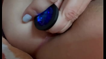 Close up anal adventure spread out on my back legs wide i offer an intimate view of both my eager holes ️