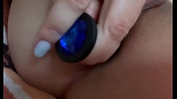 Close up anal adventure spread out on my back legs wide i offer an intimate view of both my eager holes ️