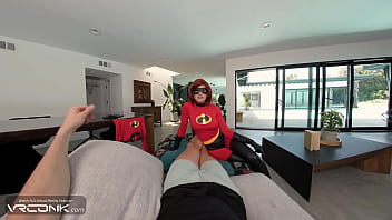 Vr Muscle Superhero From The Incredibles Rides A Huge Cock And Masturbates In Cosplay Parody thumbnail