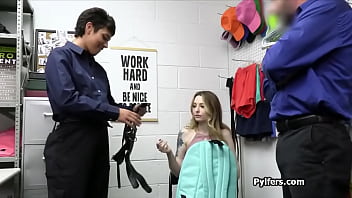 Guard duo having fun with hot thief