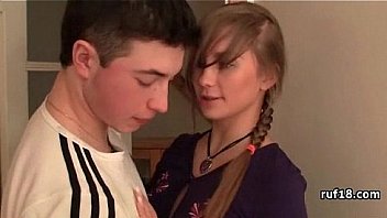 Teen with nice butt gets her ass rammed really hard