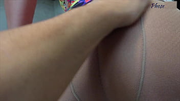 Horny mature mom karina blowjob pov in her pantyhose in the kitchen