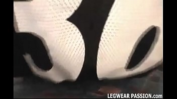 Wild amateurs in sexy legwear and stockings