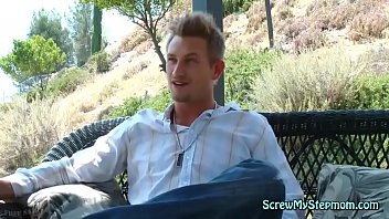 Busty blonde loves how big cock feels