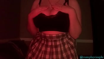 Strip teasing little whore cumplaycouple