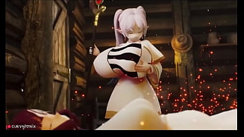 Huge boobs firm boobs 3d