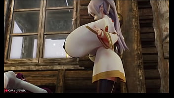 Huge boobs firm boobs 3d