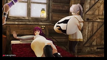 Huge boobs firm boobs 3d