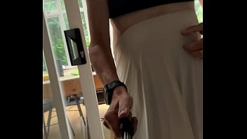 Wearing my stockings and suspenders