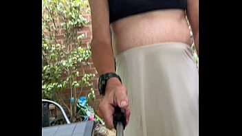 Wearing my stockings and suspenders