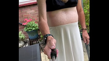 Wearing my stockings and suspenders