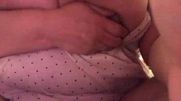 My hot ex milf gf playing with her huge tits