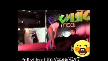 Girl gets banged in a threesome on party stage playing chainsmokers & coldplay