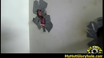 Gloryhole with a nasty wild white girl interracial 17