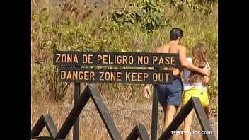 Judith fox and rita faltoyano get fucked outdoors on a pile of rocks