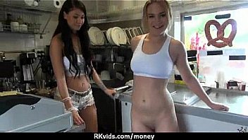 Amateur hottie takes cash for public sex 7